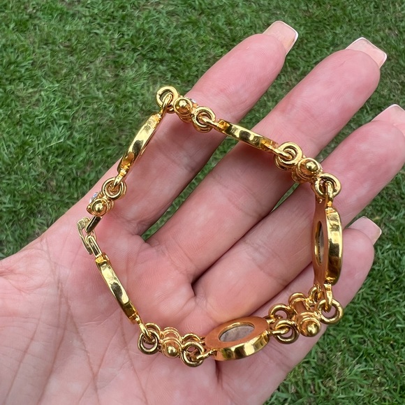 Vintage Premier Designs, Pegasus & Angel Bracelet With Gray Cameos & Crystals - Picture 13 of 16